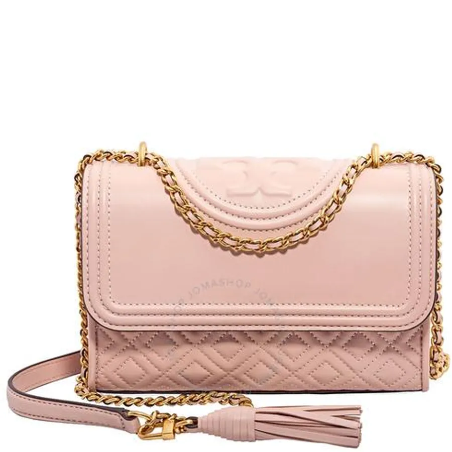 Tory Burch Hồng - Túi Đeo Vai Tory Burch Fleming Small Convertible Leather Shoulder Bag- Shell Pink Màu Hồng - Vua Hàng Hiệu