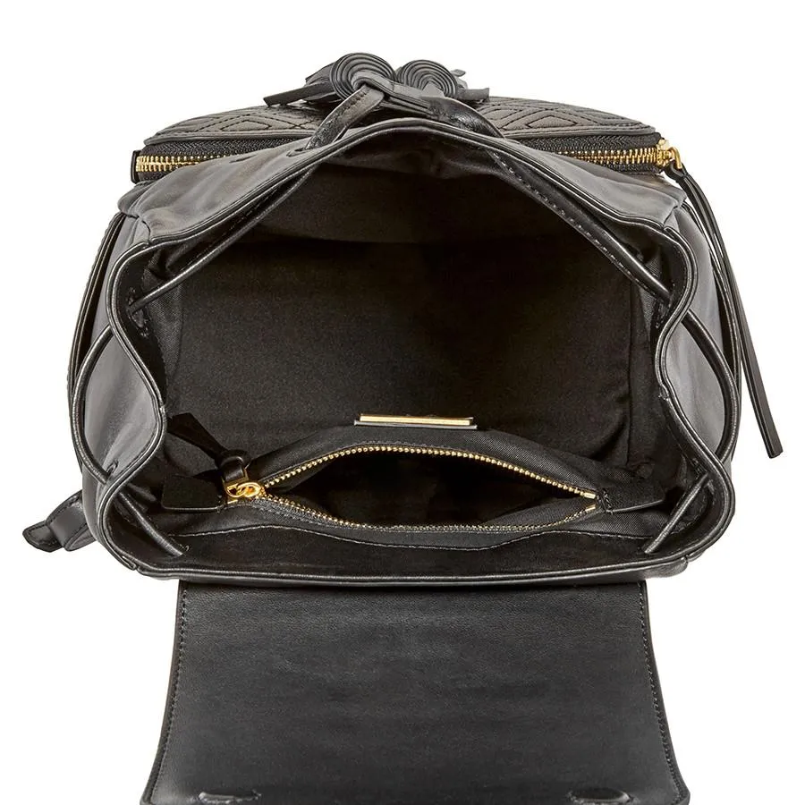 Mua Balo Tory Burch Fleming Leather Backpack- Black Màu Đen - Tory Burch -  Mua tại Vua Hàng Hiệu 45143-001