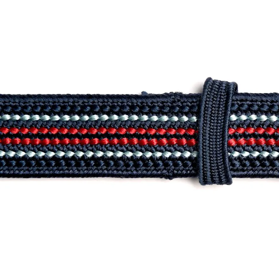 Knot Nhật Bản - Dây Dạng Lụa KUMIHIMO Knot AK-1805SV Màu Xanh Navie - Vua Hàng Hiệu