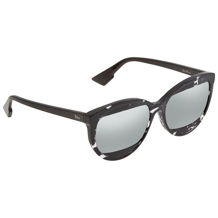 Kính Mát Dior Diormania Silver Mirror Geometric Ladies Sunglasses  DIORMANIA2 AB8/T4 57