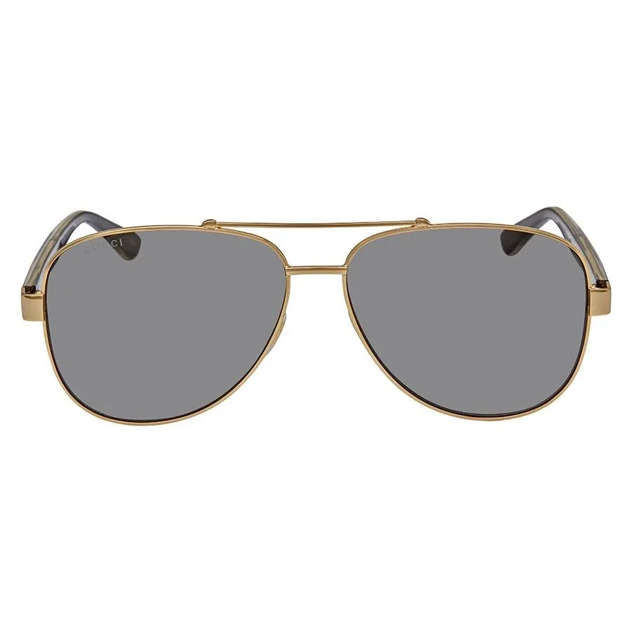Order Kính Mát Gucci Grey Aviator Men's Sunglasses GG0528S 006 63 - Gucci -  Đặt mua hàng Mỹ, Jomashop online