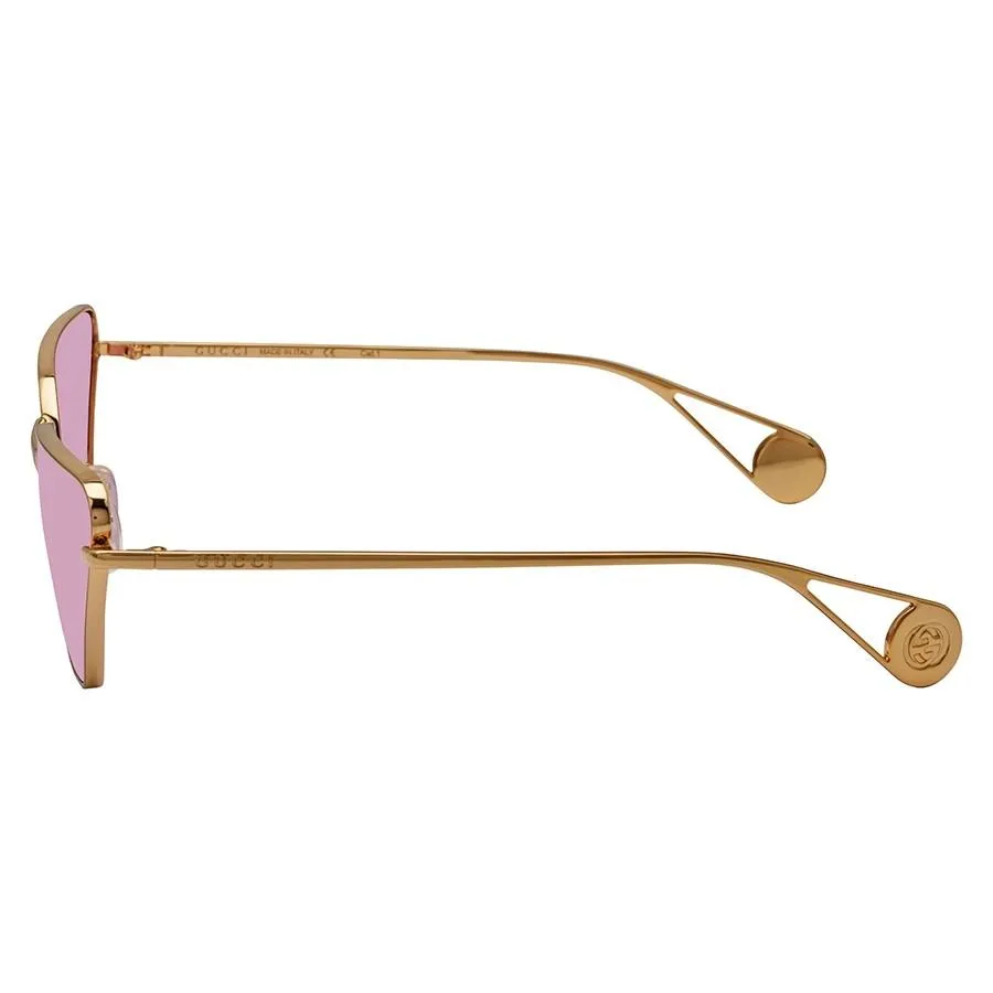 Kính Mát Gucci Pink Geometric Ladies Sunglasses GG0538S 005  display picture 2