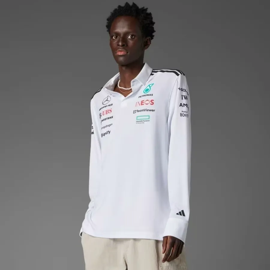 ÁO POLO NAM ADIDAS MERCEDES LONG SLEEVE JX0757-S