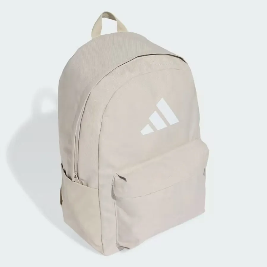 Balo Adidas Logo 3 Bar Classic JX8860 Màu Be Nhạt