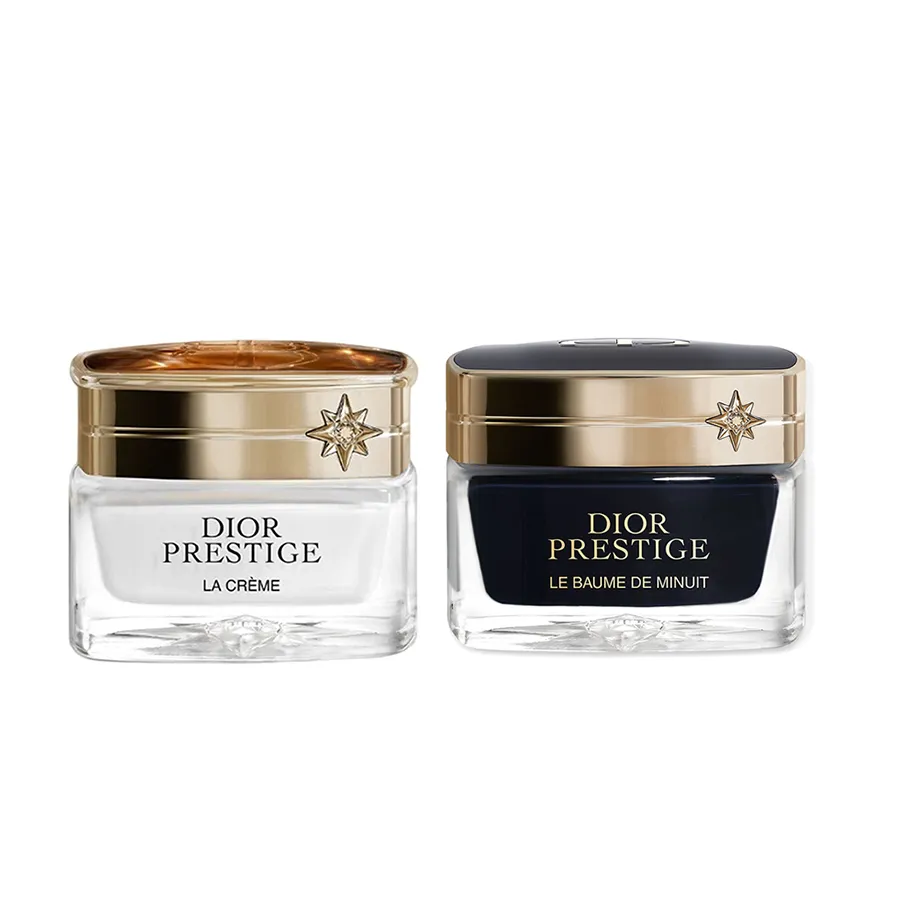 Combo Kem Dưỡng Ngày Và Đêm Phục Hồi Da Dior Prestige Mini (2 x 5ml)