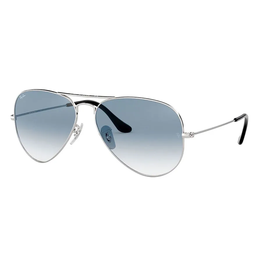Kính Mát Nam Rayban Aviator Sunglasses 0RB3025 003/3F Màu Xanh Bạc