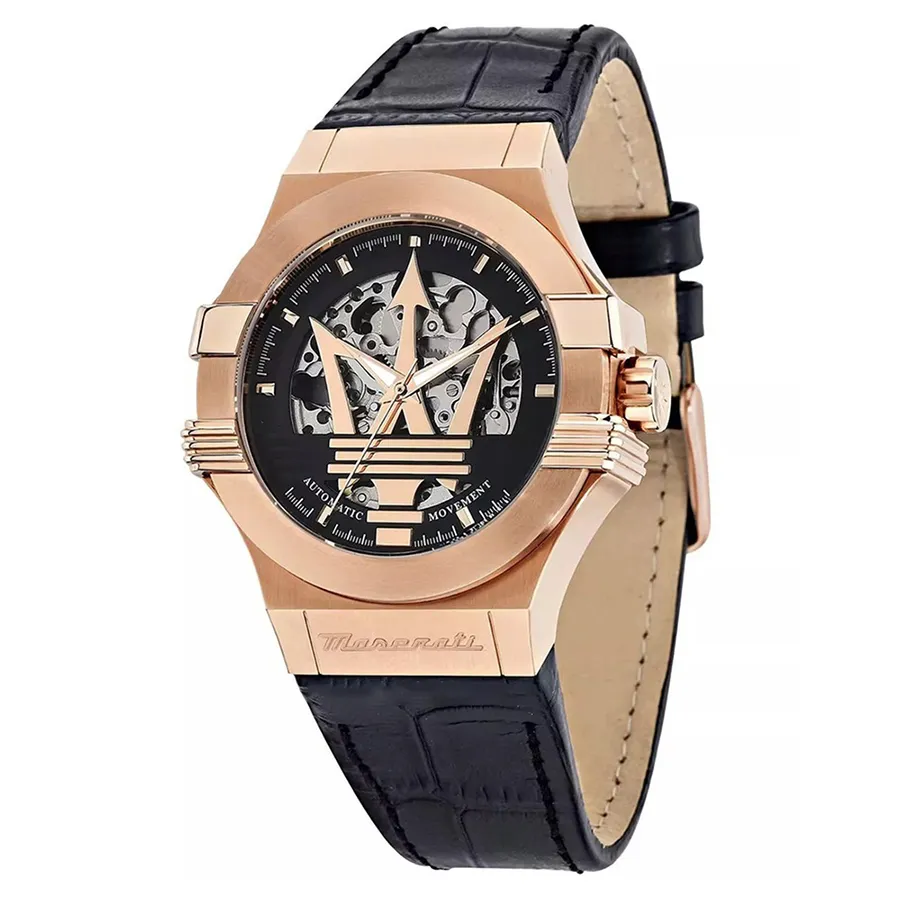 Đồng Hồ Nam Maserati Potenza Tự Động Rosegold R8821108053 Màu Vàng Đen