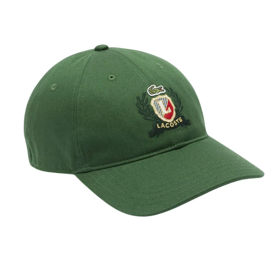 Mũ Lacoste Adjustable Embroidered Twill Cap RK9455 132 Màu Xanh Green