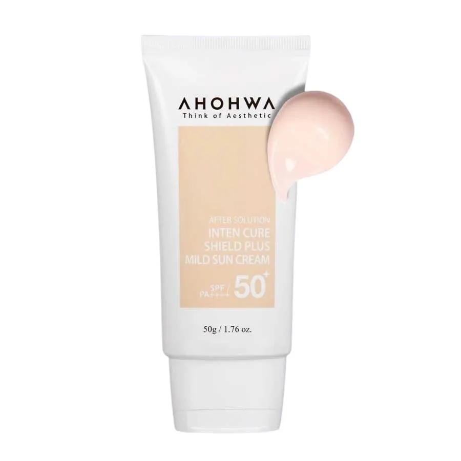 Kem Chống Nắng Ahohwa Inten Cure Shield Plus Mild Sun Cream UV SPF50+/PA++++, 50g