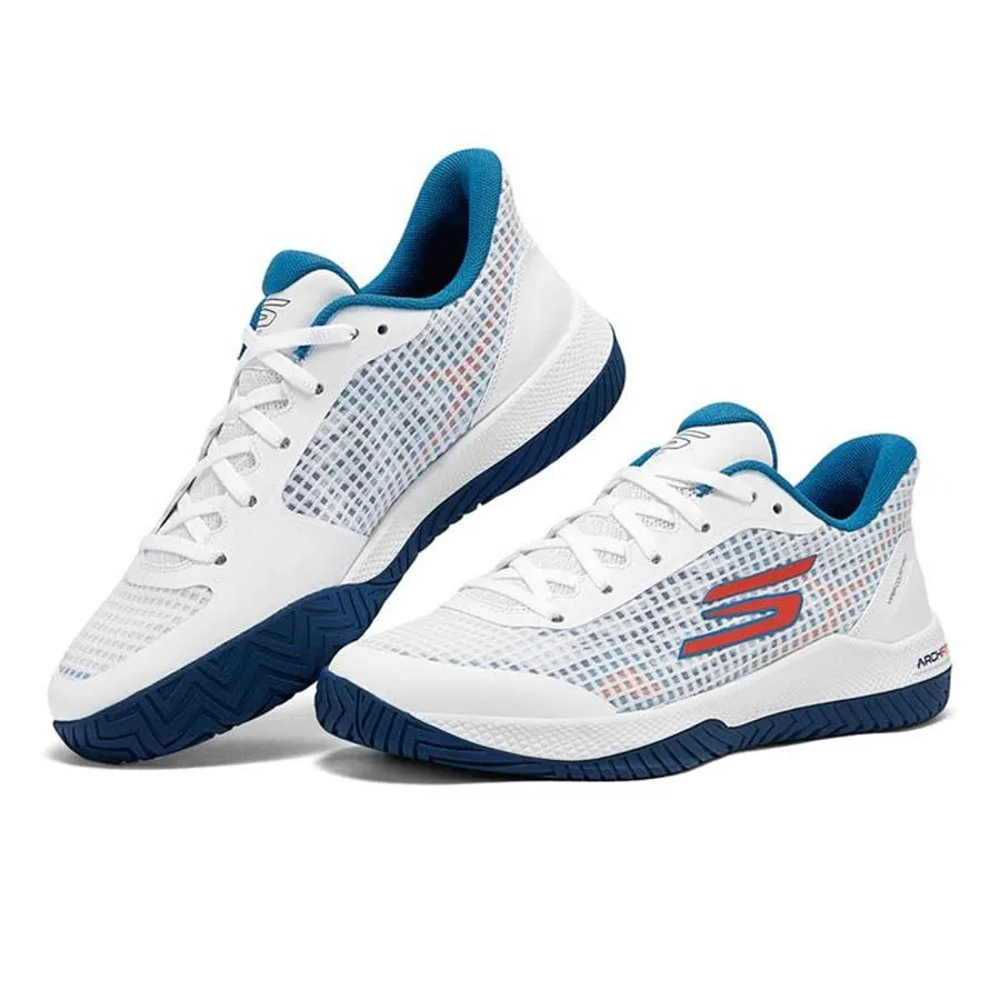 Giày Tennis/Pickleball Skechers Viper Court Pro 246069/WTQ Màu Trắng - Xanh Size 39.5