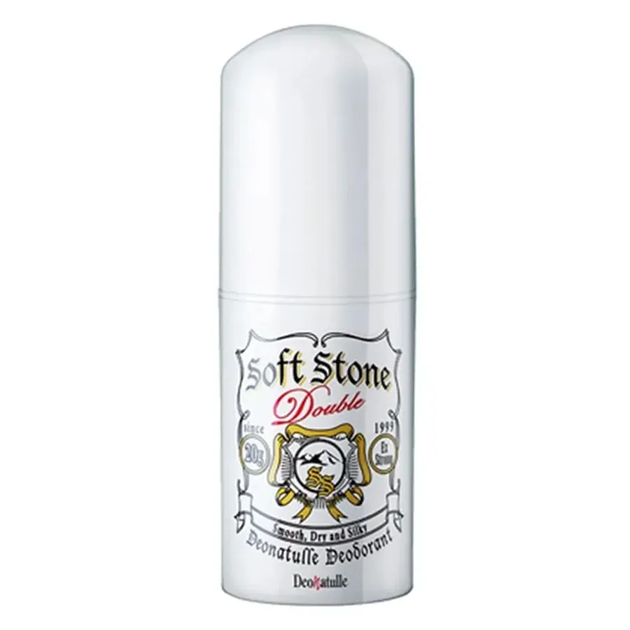 Lăn Khử Mùi Đá Khoáng Deonatulle Soft Stone Double Deodorant 20g (Không Màu)