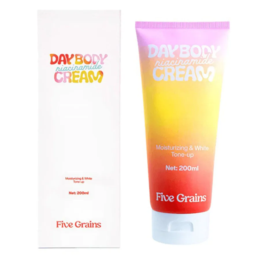 Kem Dưỡng Trắng Da Toàn Thân Five Grains Niacinamide Day Body Cream 200ml