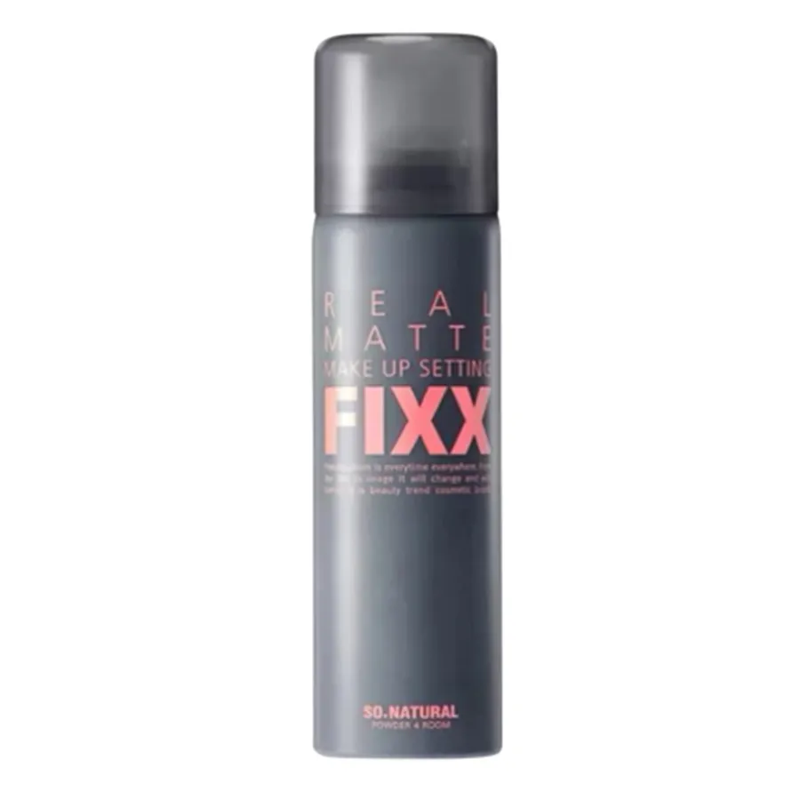 Xịt Khóa Nền Cho Da Dầu So'Natural Real Matte Make Up Setting Fixx 75ml