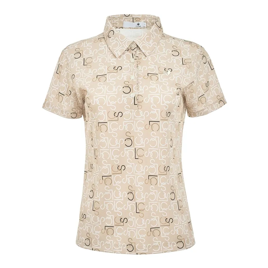 Áo Polo Nữ Le Coq Sportif LG6SHS01LV-BG00 Màu Be Size L