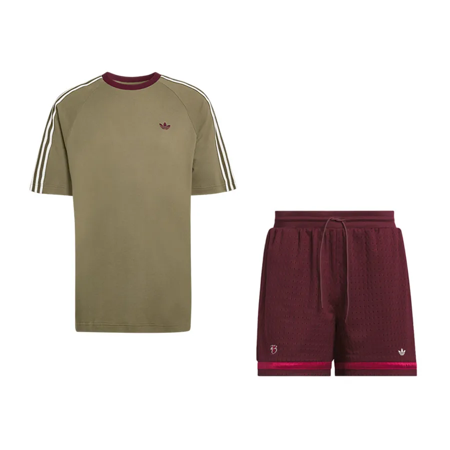 Bộ Thể Thao/Tennis/Pickleball Nam Adidas Originals Jude Bellingham Màu Xanh Phối Đỏ Size M