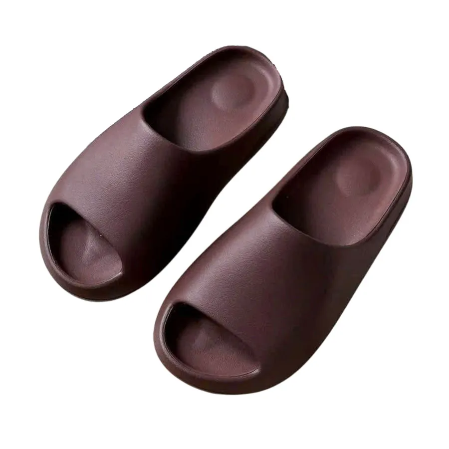 Dép Yeezy Slides 'YS-01' Fudge Màu Nâu Đen Size 4