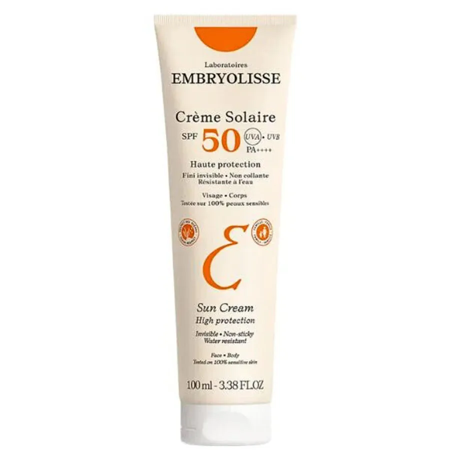 Kem Chống Nắng Ngăn Tia UV, Bảo Vệ Da Embryolisse UV Crème Solaire SPF50 PA++++ 100ml
