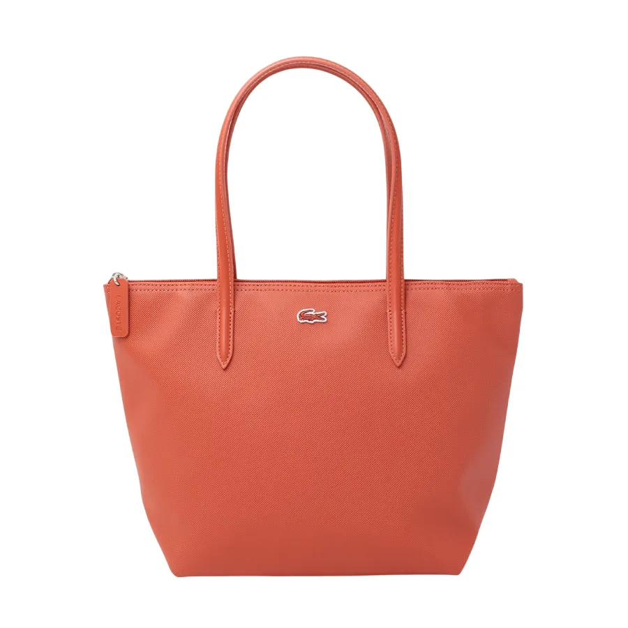 Túi Tote Nữ Lacoste Small L.12.12 Concept Rooibos Tea NF2037PM M85 Màu Nâu Cam Đất