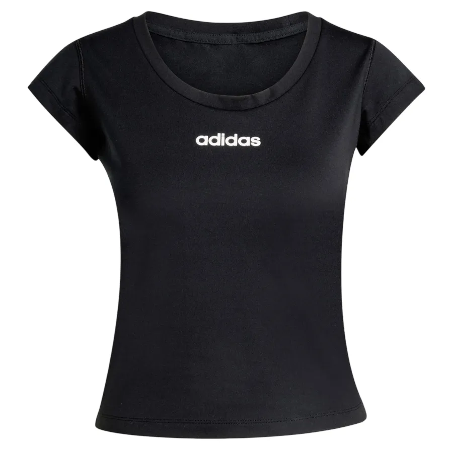 Áo Thun Nữ Adidas Baby Tee Hyperglam Black KC7676 Tshirt Màu Đen Size S