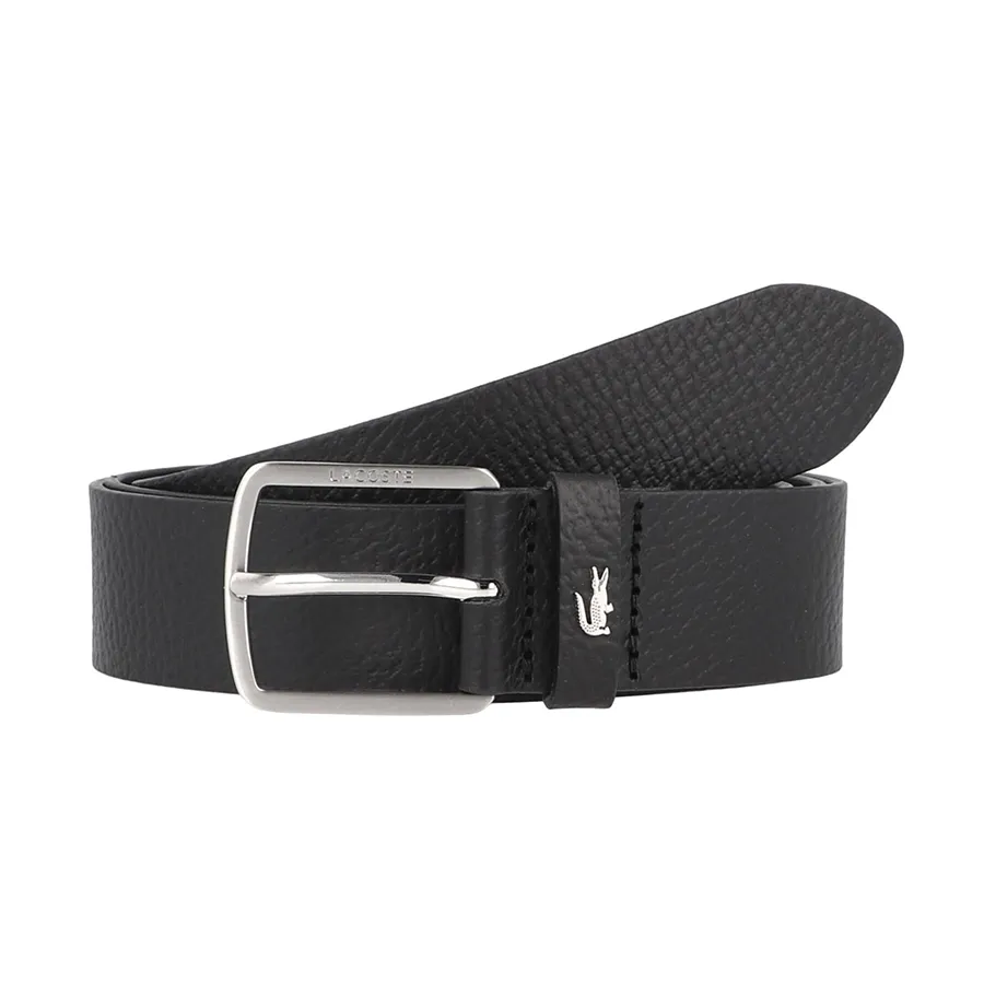 Thắt Lưng Nam Lacoste Grained Leather Belt RC4090 000 Màu Đen Size 100