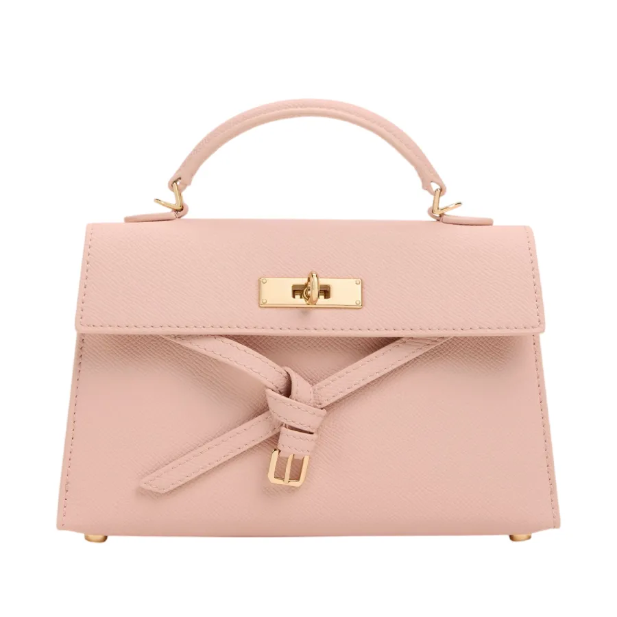 Túi Xách Tay Nữ Charles & Keith CNK Tricha Knotted Belt Top Handle Bag Pink CK2-50701691_PINK Màu Hồng