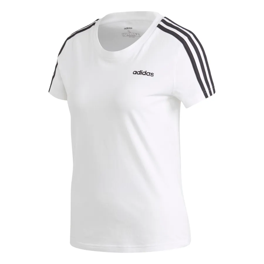 Áo Thun Nữ Adidas 3-Sripes Essentials White GH7887 Tshirt Màu Trắng Size S