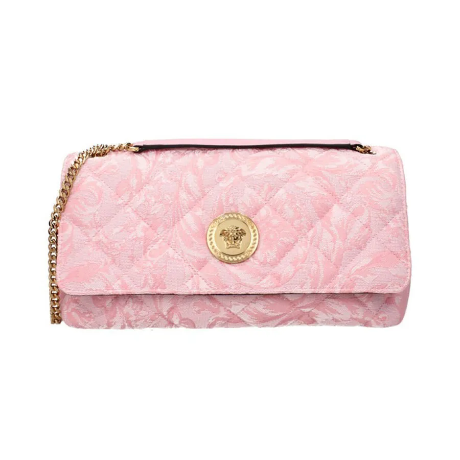 Túi Đeo Chéo Nữ Versace Pink Fabric Shoulder Bag Màu Hồng