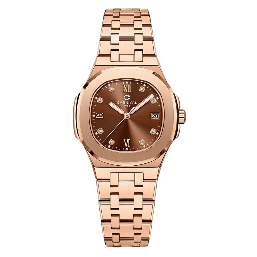 Đồng Hồ Nữ Carnival 8160L-VH-N2&nbsp;Màu Vàng Nâu