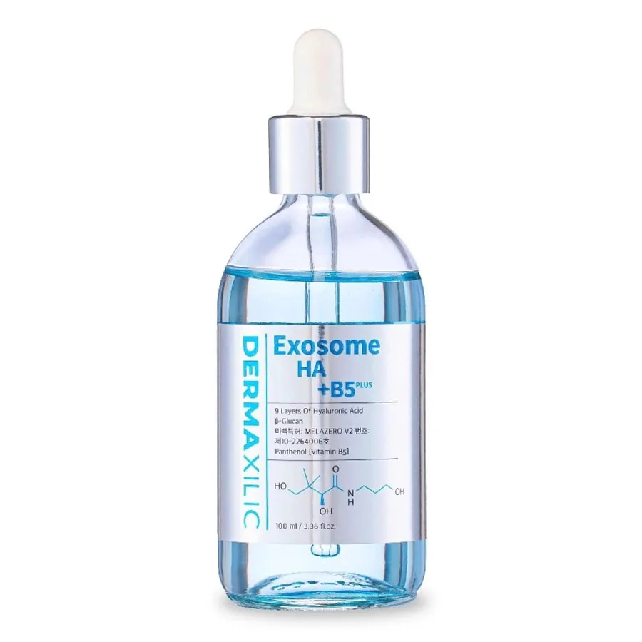 Tinh Chất Cấp Ẩm Phục Hồi, Dưỡng Trắng Căng Bóng Da Dermaxilic HA B5 Plus Exosome 100ml