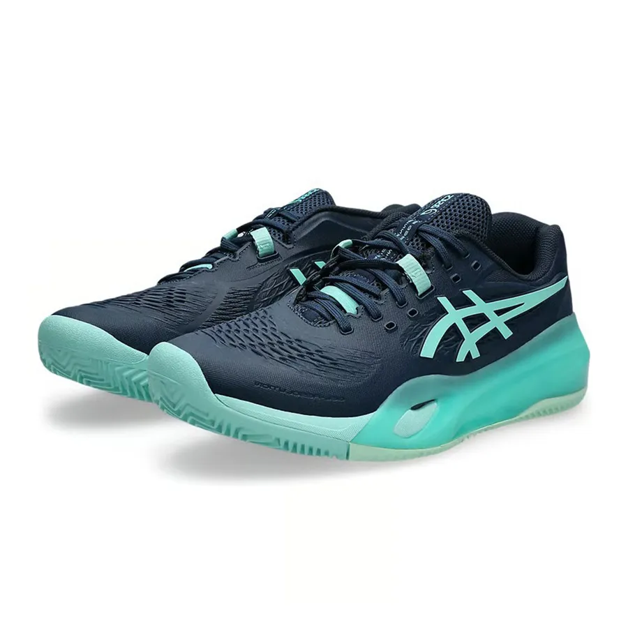 Giày Thể Thao Nam Tennis/Pickleball Asics Gel-Resolution X Clay Night Sky/Illuminate Mint 1041A485.404 Màu Xanh