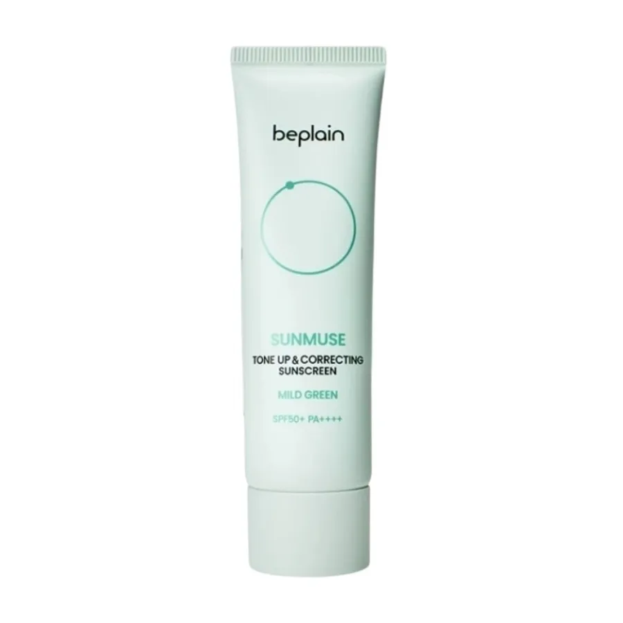 Kem Chống Nắng Nâng Tone, Làm Dịu Da Beplain Sunmuse Tone-Up & Correcting Mild Green Sunscreen SPF50+ PA++++ 50ml