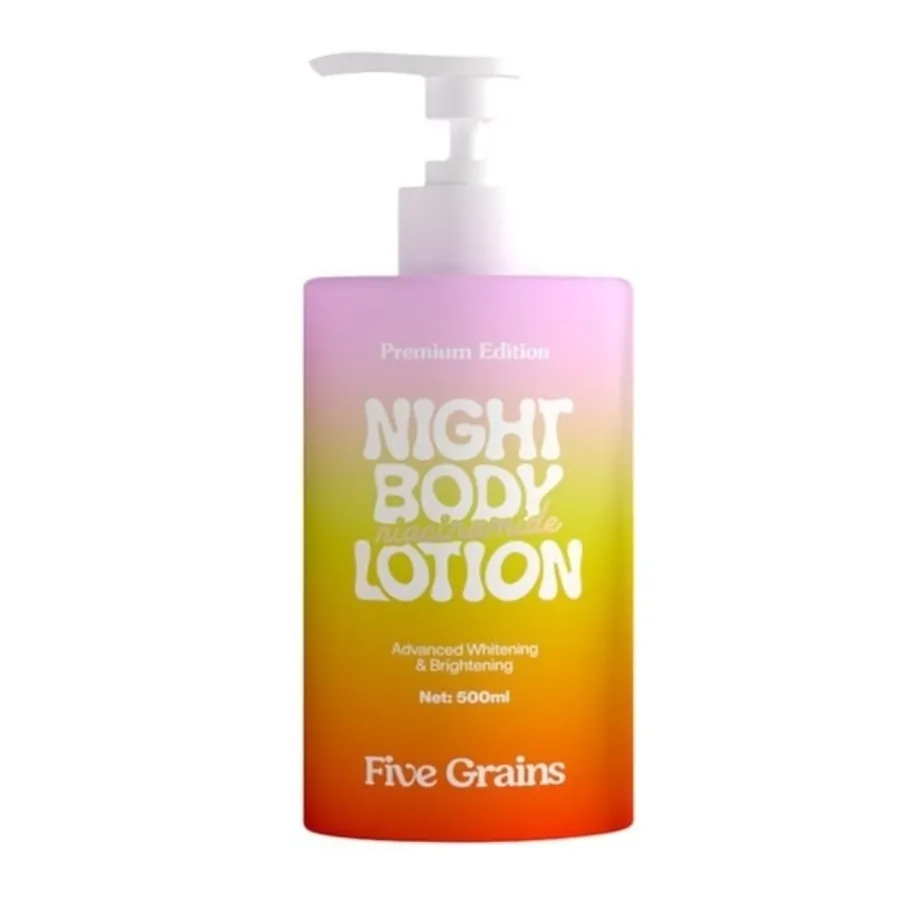 Sữa Dưỡng Thể Toàn Thân Ban Đêm Five Grains Niacinamide Night Body Lotion 500ml