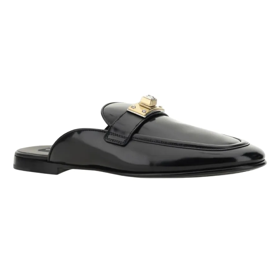 Giày Sục Nam Dolce & Gabbana D&G Men's Black A80438AQ23780999 Màu Đen Size 41.5
