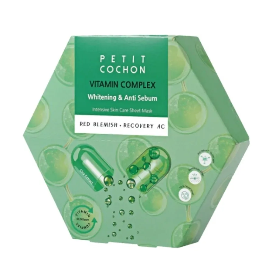 Mặt Nạ Hỗ Trợ Làm Sáng Và Kiểm Soát Bã Nhờn Petit Cochon Whitening & Anti Sebum