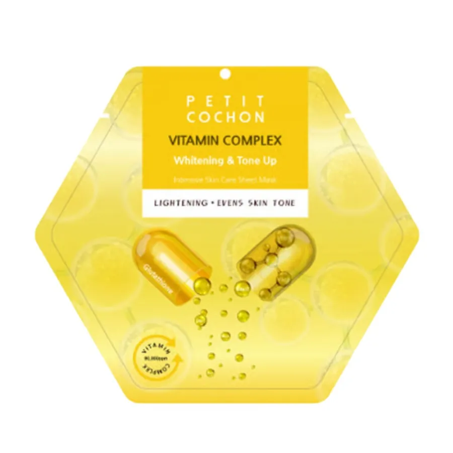 Mặt Nạ Hỗ Trợ Làm Sáng Và Đều Màu Da Petit Cochon Whitening & Tone Up