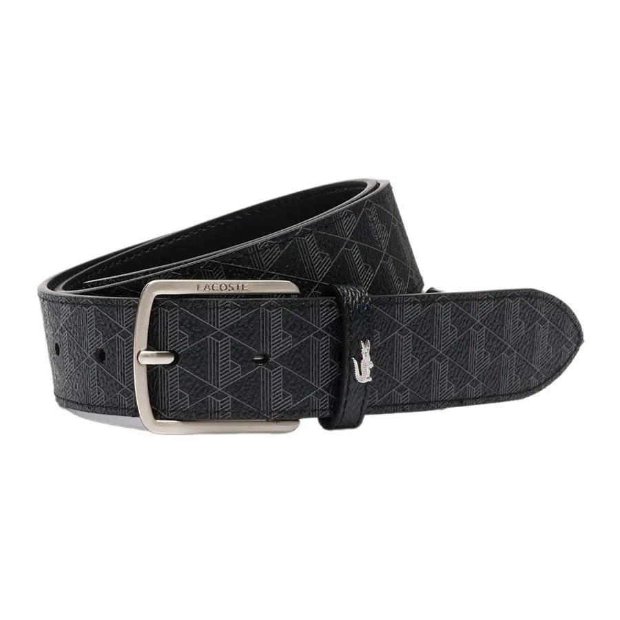 Thắt Lưng Nam Lacoste&nbsp;The Blend Monogram Print Belt RC4073 H45 Màu Đen