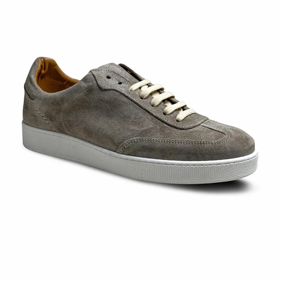 Giày Thể Thao Nam Valdoro Men's Genuine Leather Sneakers BRANDO-SUEDE_CUOIO Màu Xám Size 39