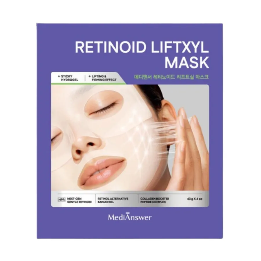 Mặt Nạ Thạch Hỗ Trợ Nâng Cơ MediAnswer Re Liftxyl Mask (Hộp 4 Miếng)