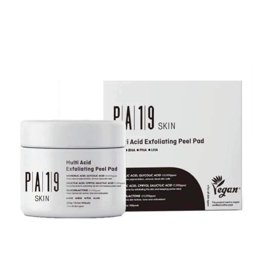 Tone Pad Tẩy Tế Bào Chết PA19 Skin Multi Acid Exfoliating Peel Pad 100 Miếng