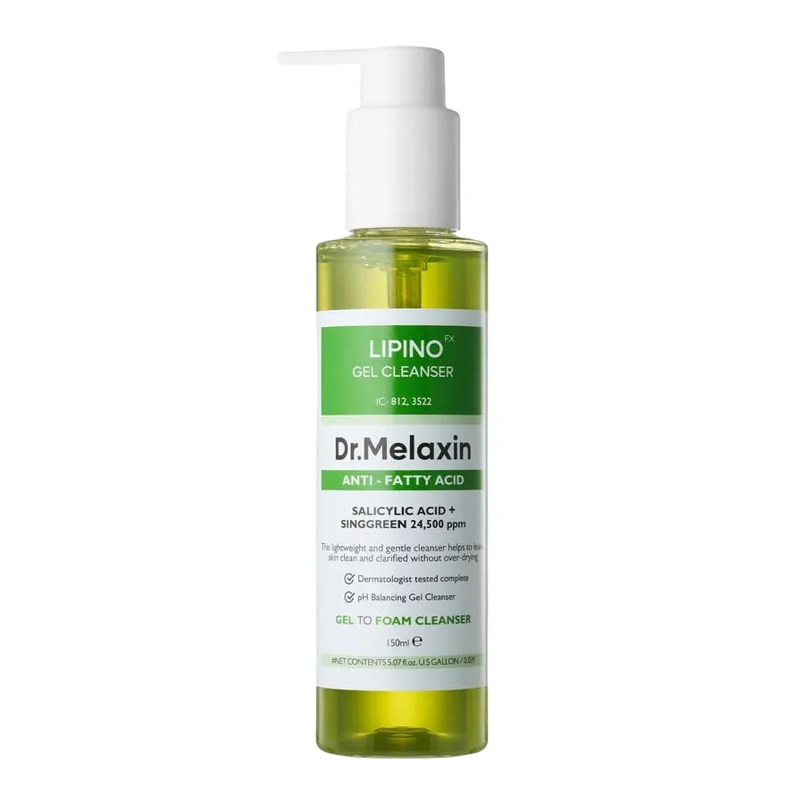 Sữa Rửa Mặt Dr.Melaxin Lipino Anti-Fatty Acid Gel Cleanser 150ml