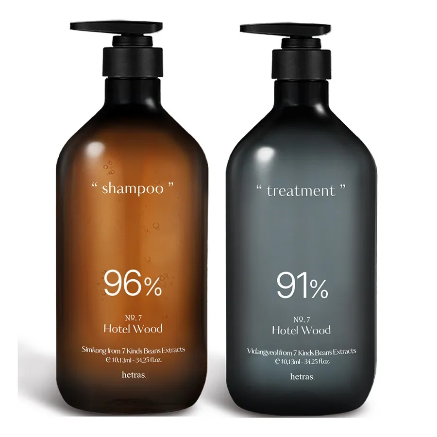 Combo Dầu Gội + Dầu Xả Hetras No7 Mùi Hotel Wood (2 x 1013ml)
