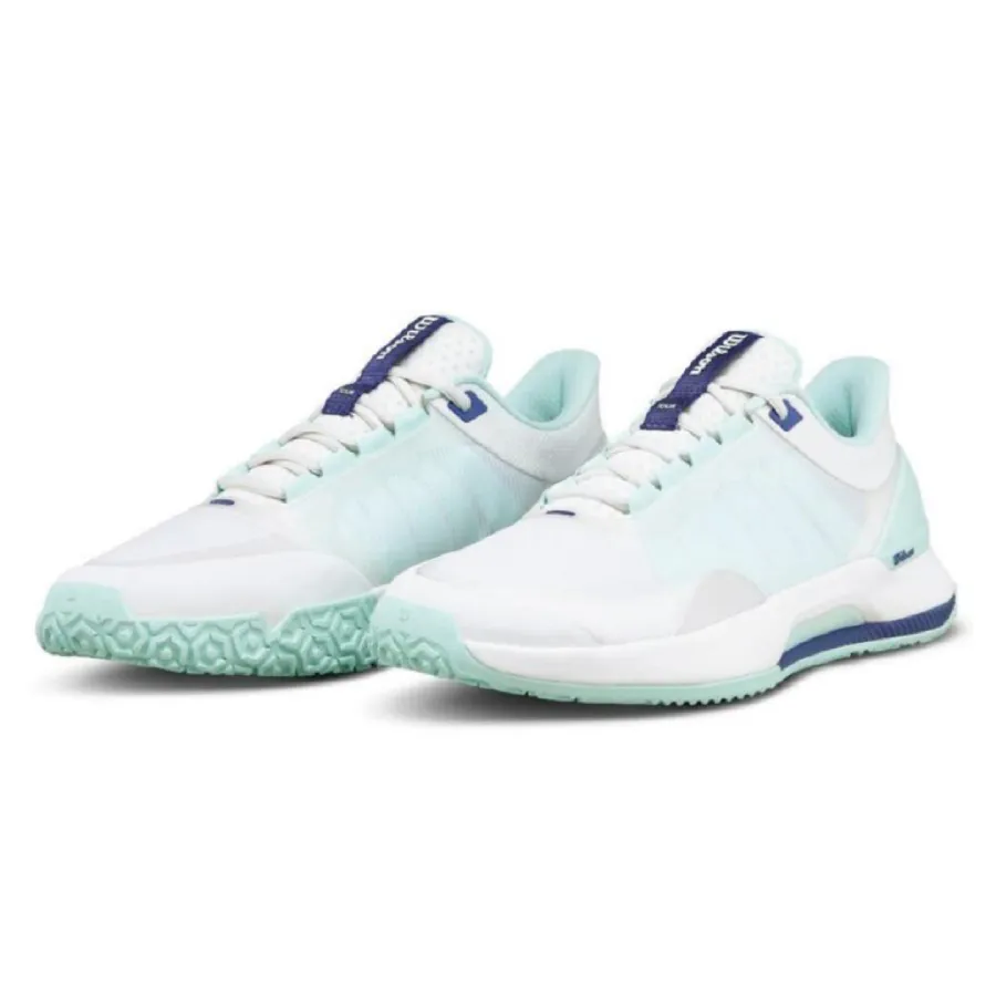Giày Tennis/Pickleball Nữ Wilson Intrigue Tour OC White WRS340110 Màu Trắng/Xanh Size 37