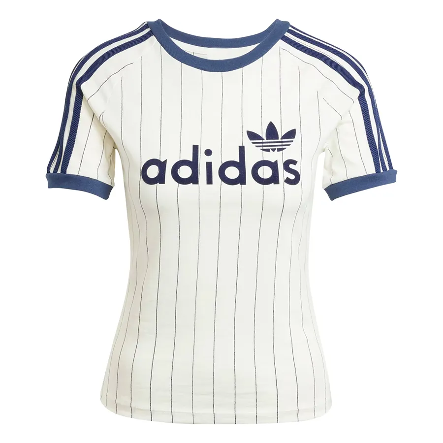 Áo Thun Nữ Adidas Originals Wmns Linear Graphic Cali Tee JC7705 Màu Trắng/Xanh Size XL