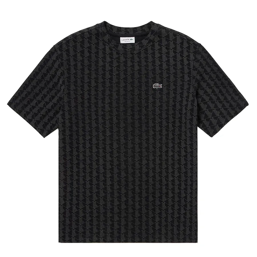 Áo Thun Nam Lacoste Indigo Pique Knit T-Shirt TH2787 99 031 Màu Đen&nbsp;Size M
