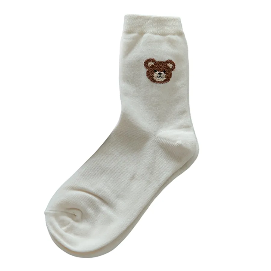 Set 10 Đôi Tất Kikiya Socks 10 Pairs Design Bow Tie Màu Trắng