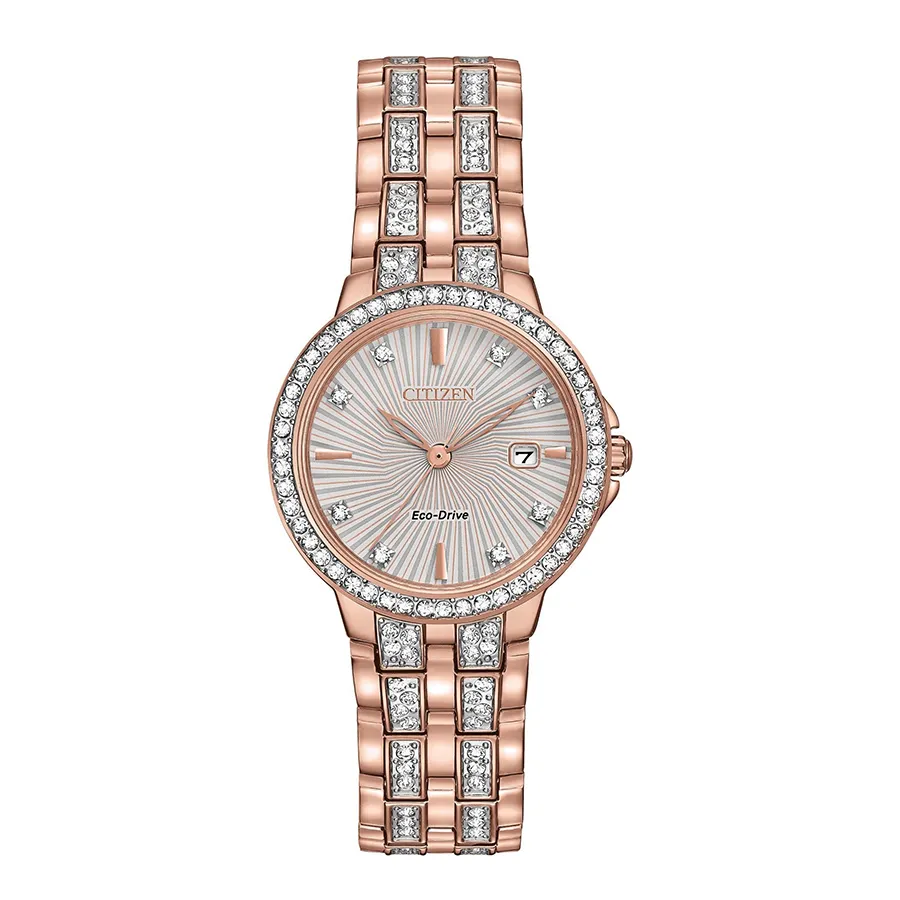 Đồng Hồ Nữ Citizen Silhouette Crystal Watch EW2348-56A Màu Vàng Hồng