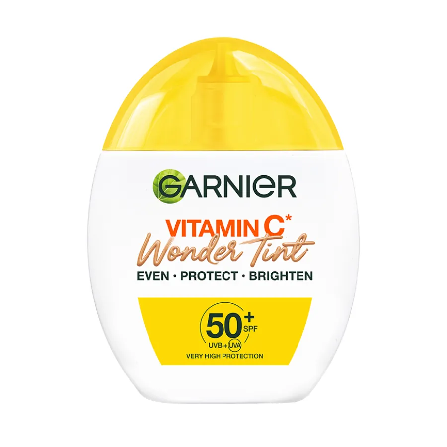 Kem Nền Chống Nắng Nâng Tông Garnier Vitamin C Wonder Tint SPF50 Medium 40ml