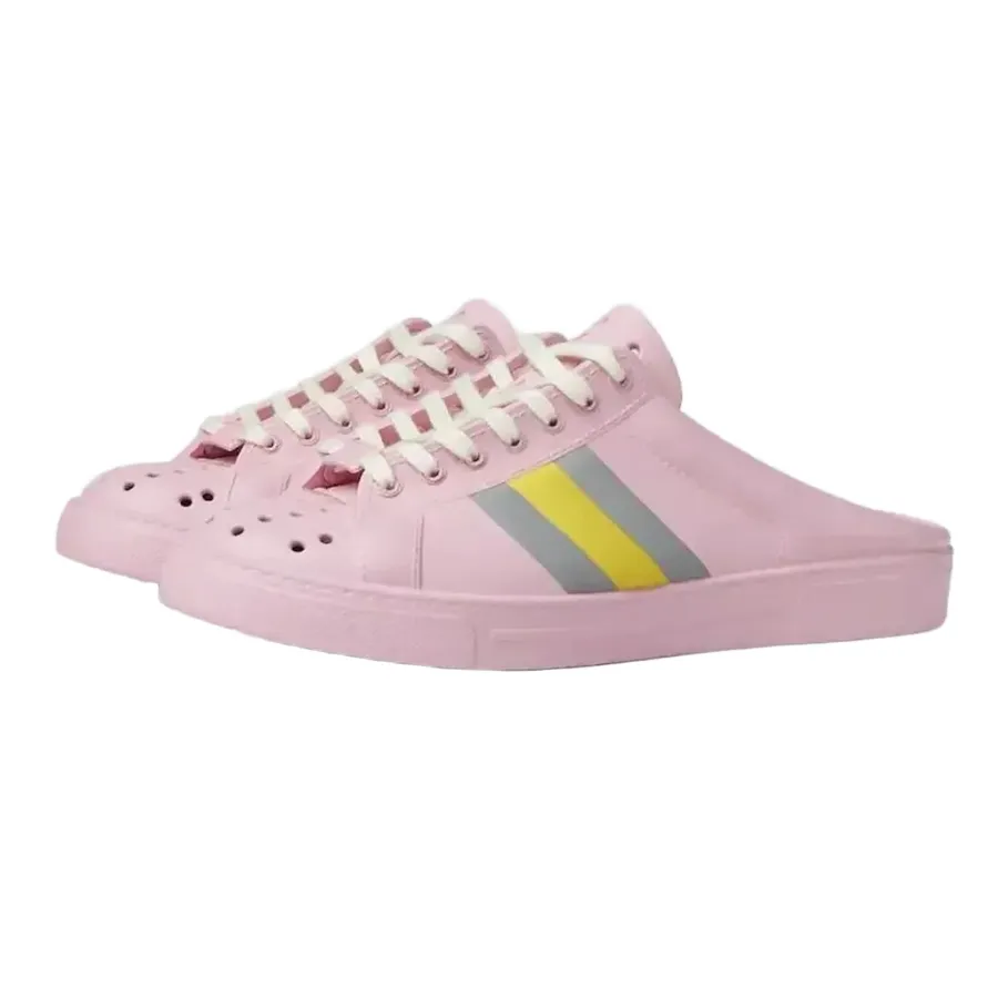 Giày Sục Nữ Gucci Ace Mule Rubber Màu Hồng Size 40