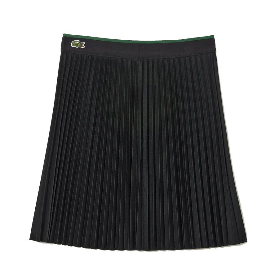 Chân Váy&nbsp;Nữ Lacoste Short Pleated Elastic Waist Skirt JF2701 031 Màu Đen Size M