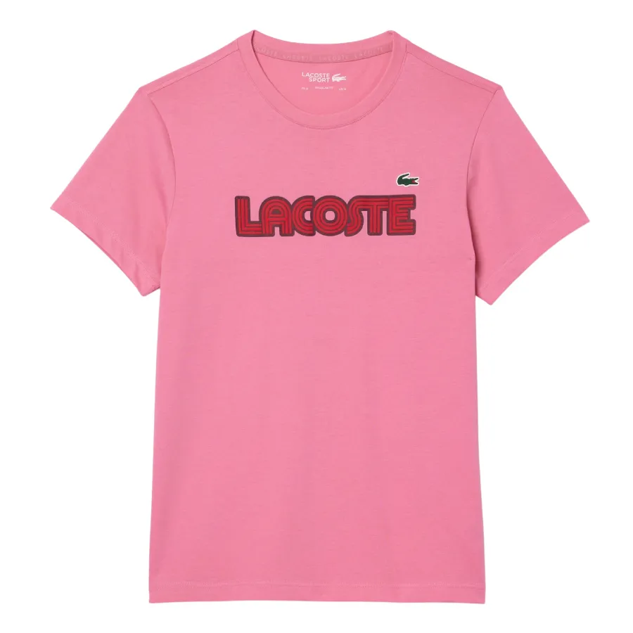 Áo Thun Nam Lacoste Men's Ultra Dry Cotton Logo Sport T-Shirt TH2509 - IDB Màu Hồng Size 3